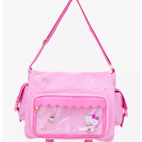 Hello Kitty Pin Collector Messenger Bag - NEW - FREE SHIPPING! - Picture 1 of 5